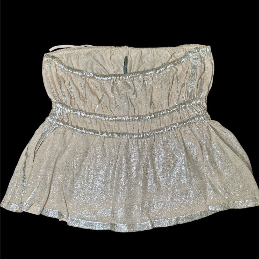NWT Anthropologie Strapless Babydoll Top - Picture 5 of 7
